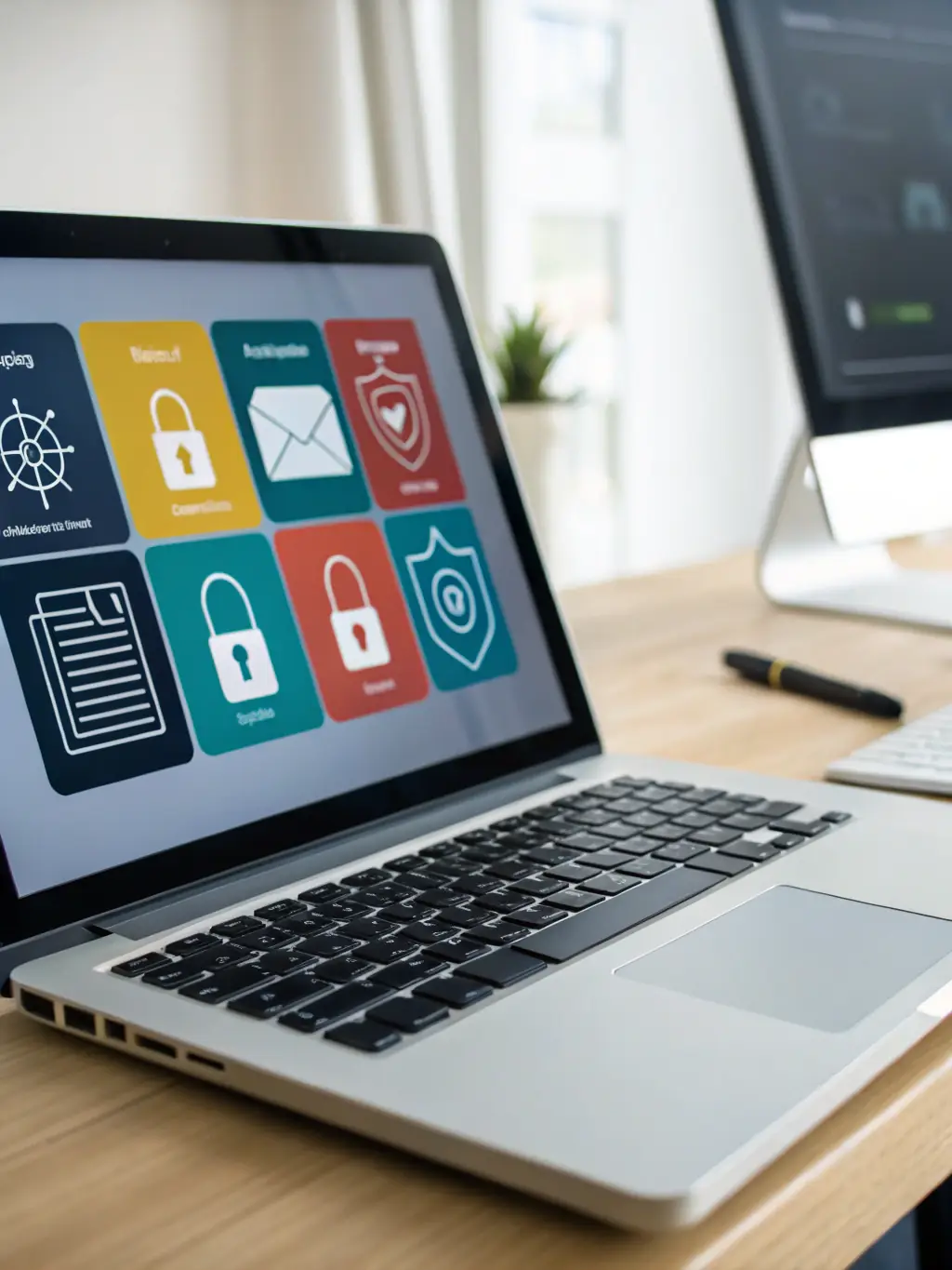 A secure digital vault containing compliance documents, emphasizing data protection and easy accessibility.